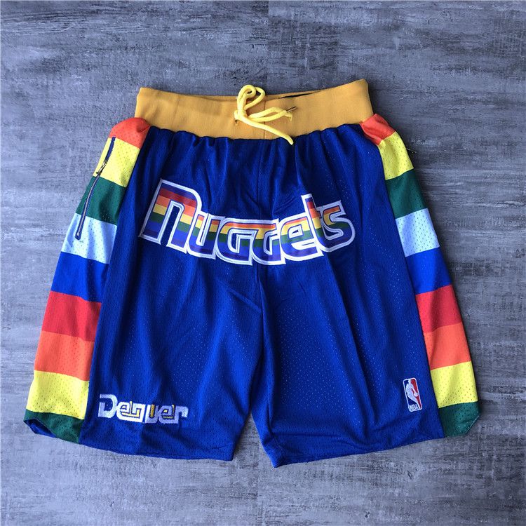 Men NBA 2021 Denver Nuggets Blue Shorts->houston rockets->NBA Jersey